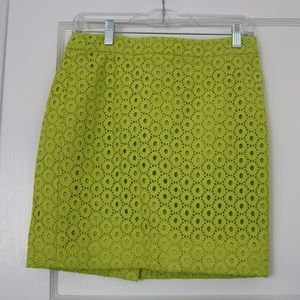 J. Crew Lime Skirt